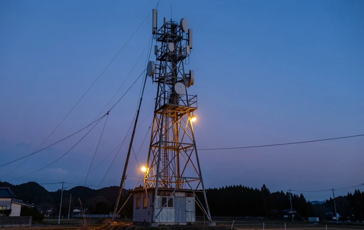 夕暮れの電波塔